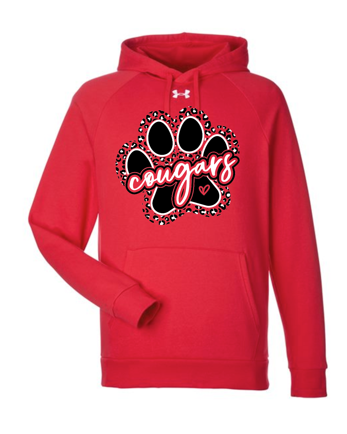 Leopard Paw on Red