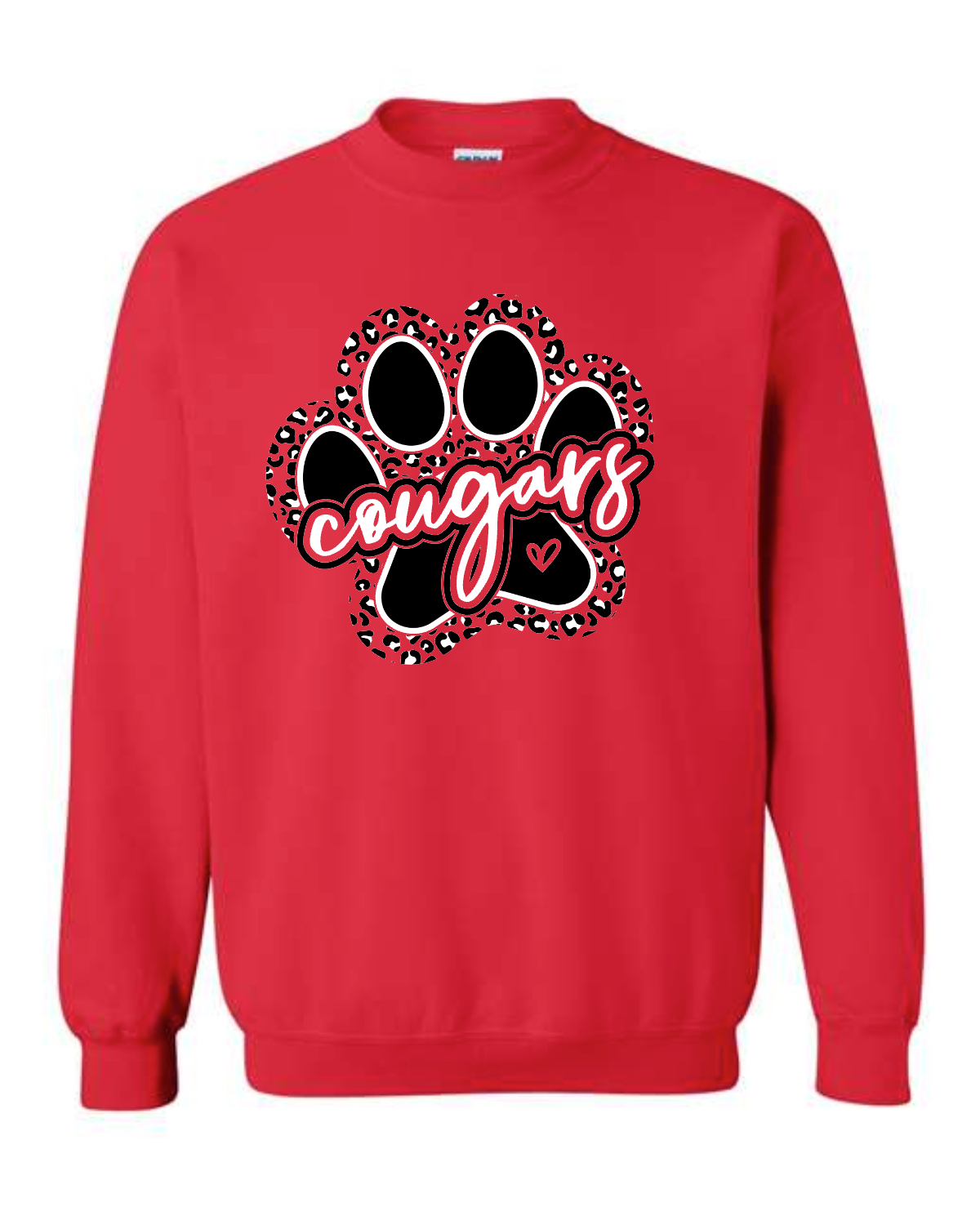 Leopard Paw on Red