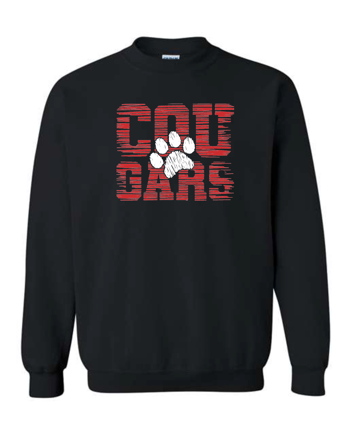 Cougars paw on black