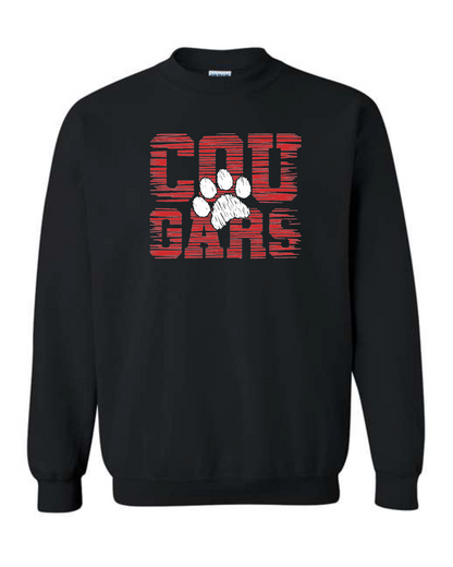Cougars paw on black