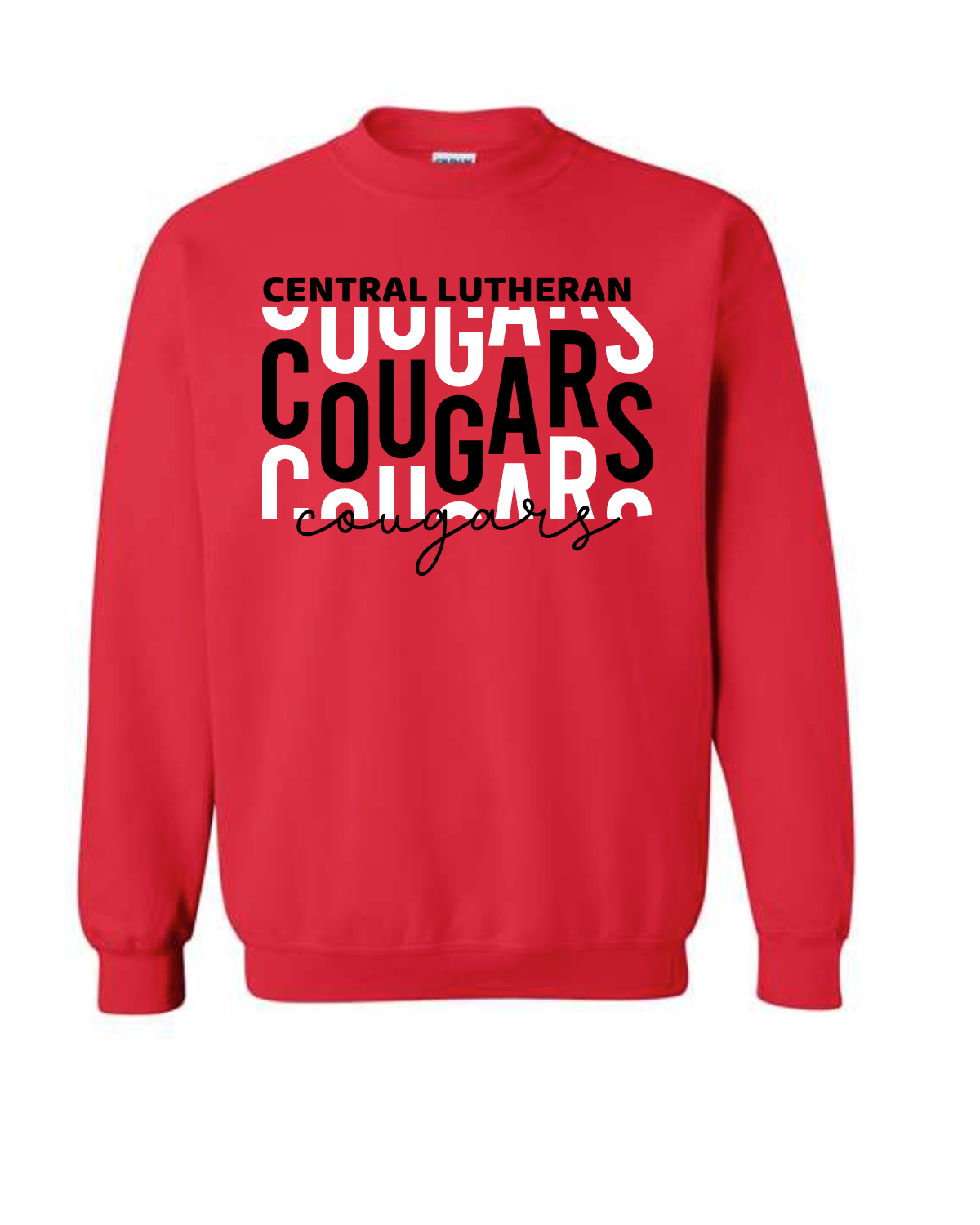 Cougars Basketball on red