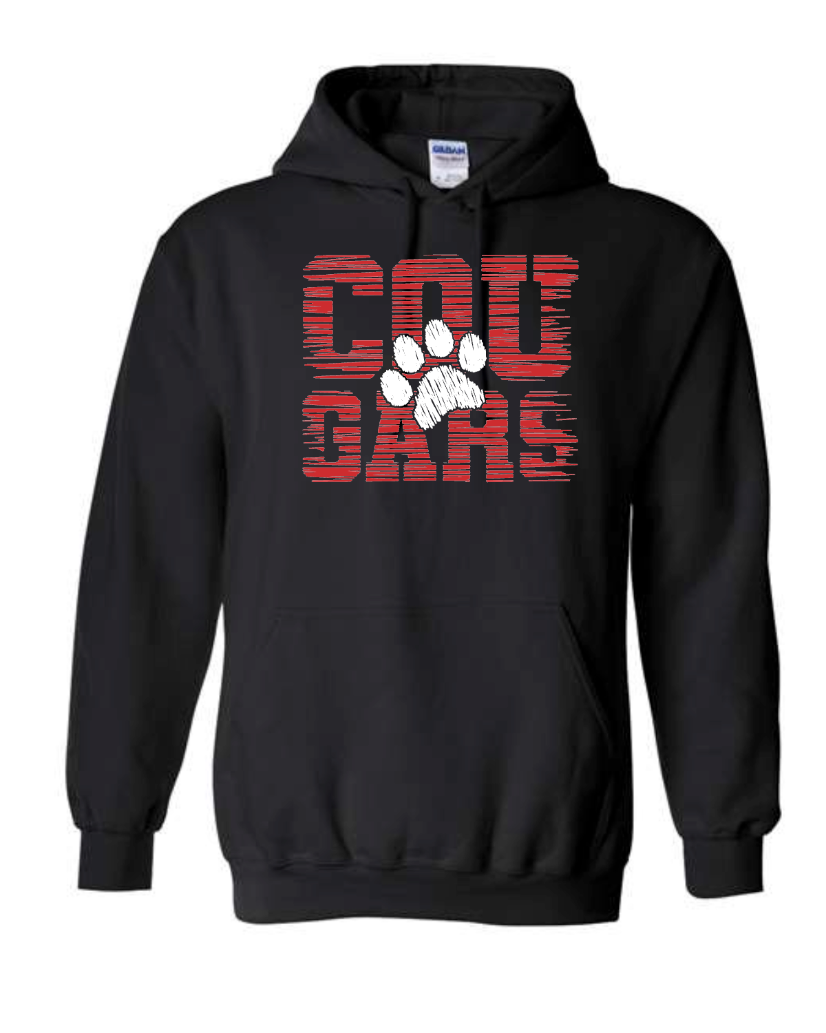Cougars paw on black