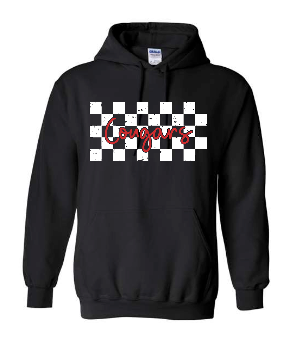 Checkered Cougars on Black