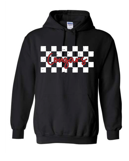 Checkered Cougars on Black