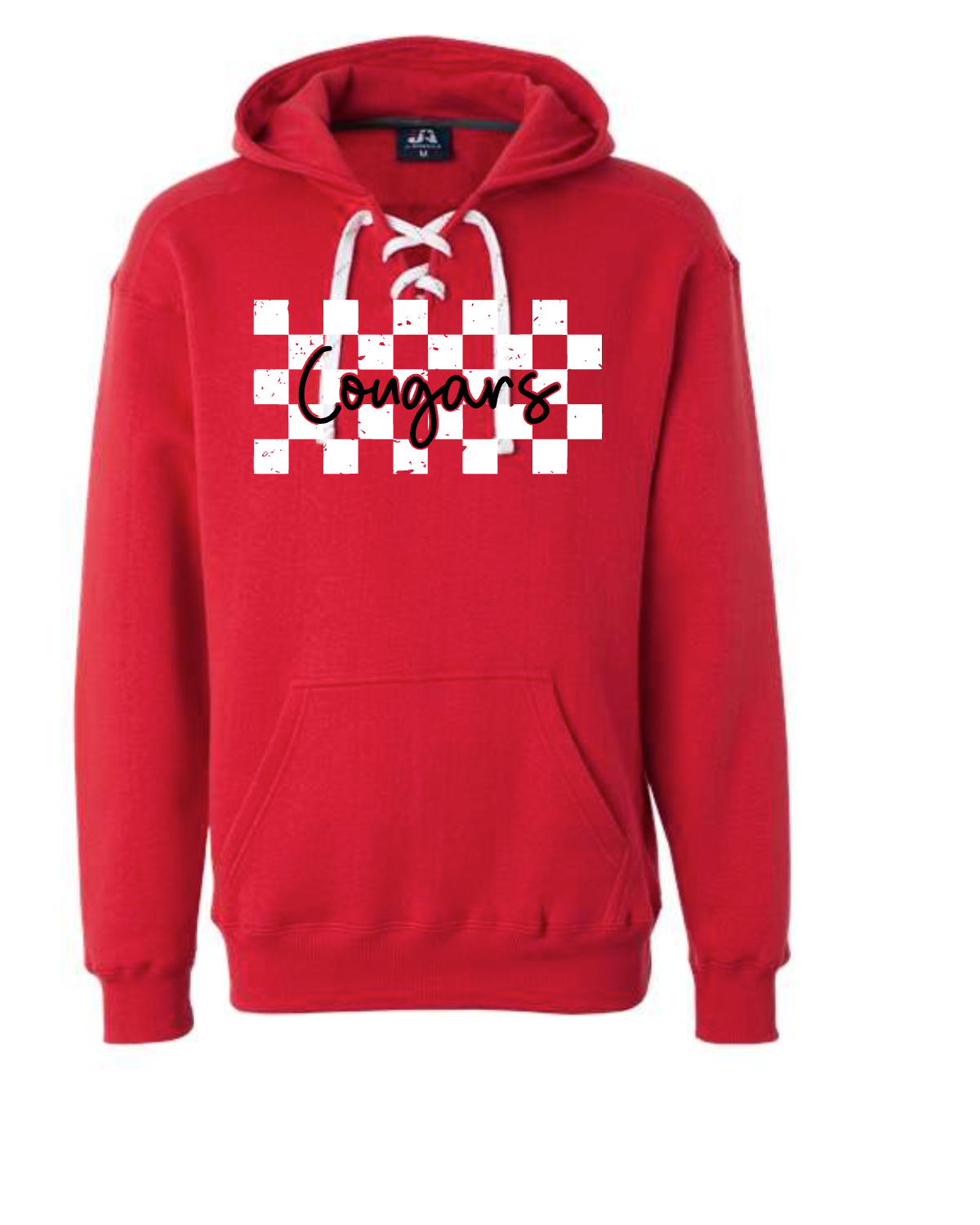 Checkered Cougars on Red
