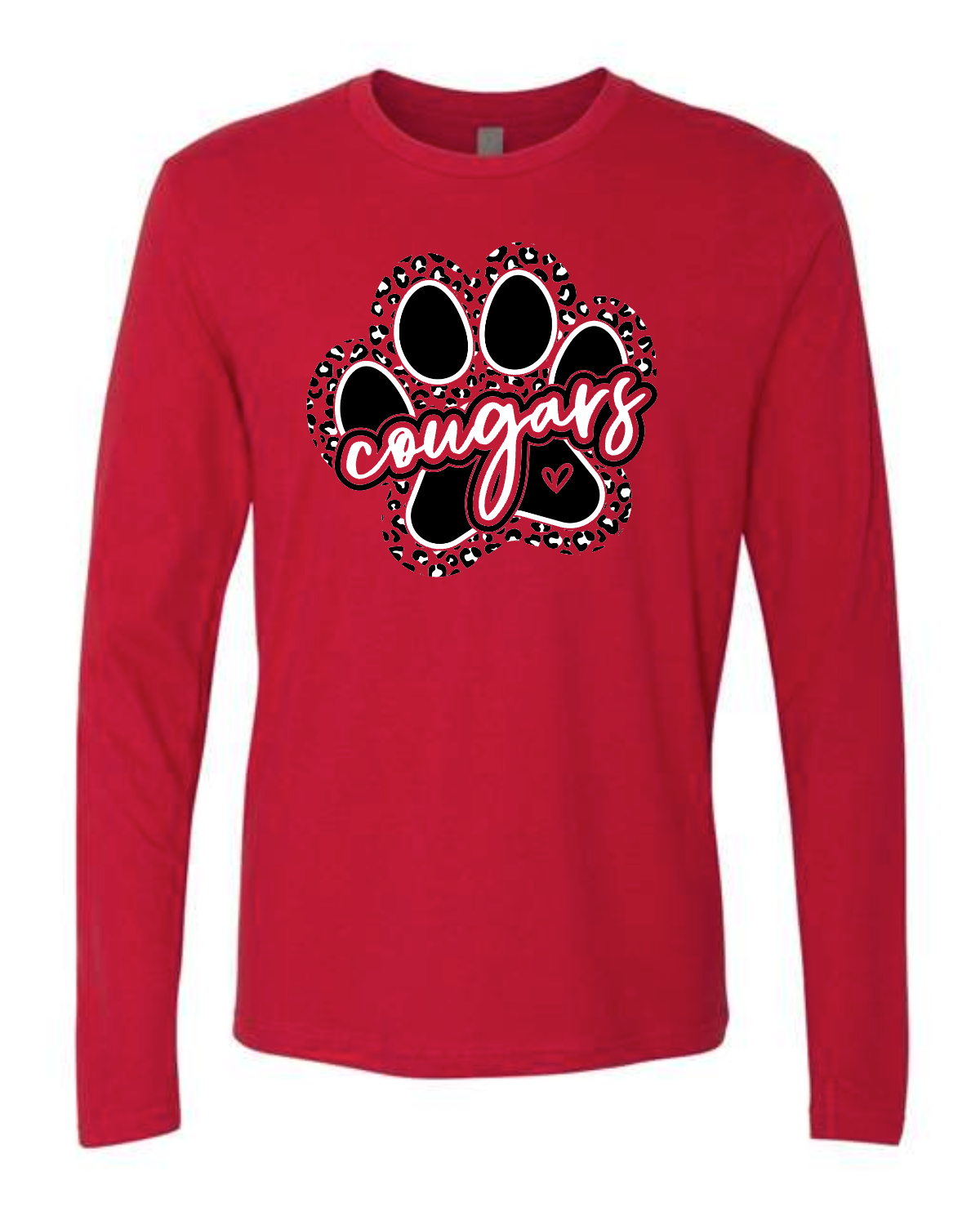 Leopard Paw on Red