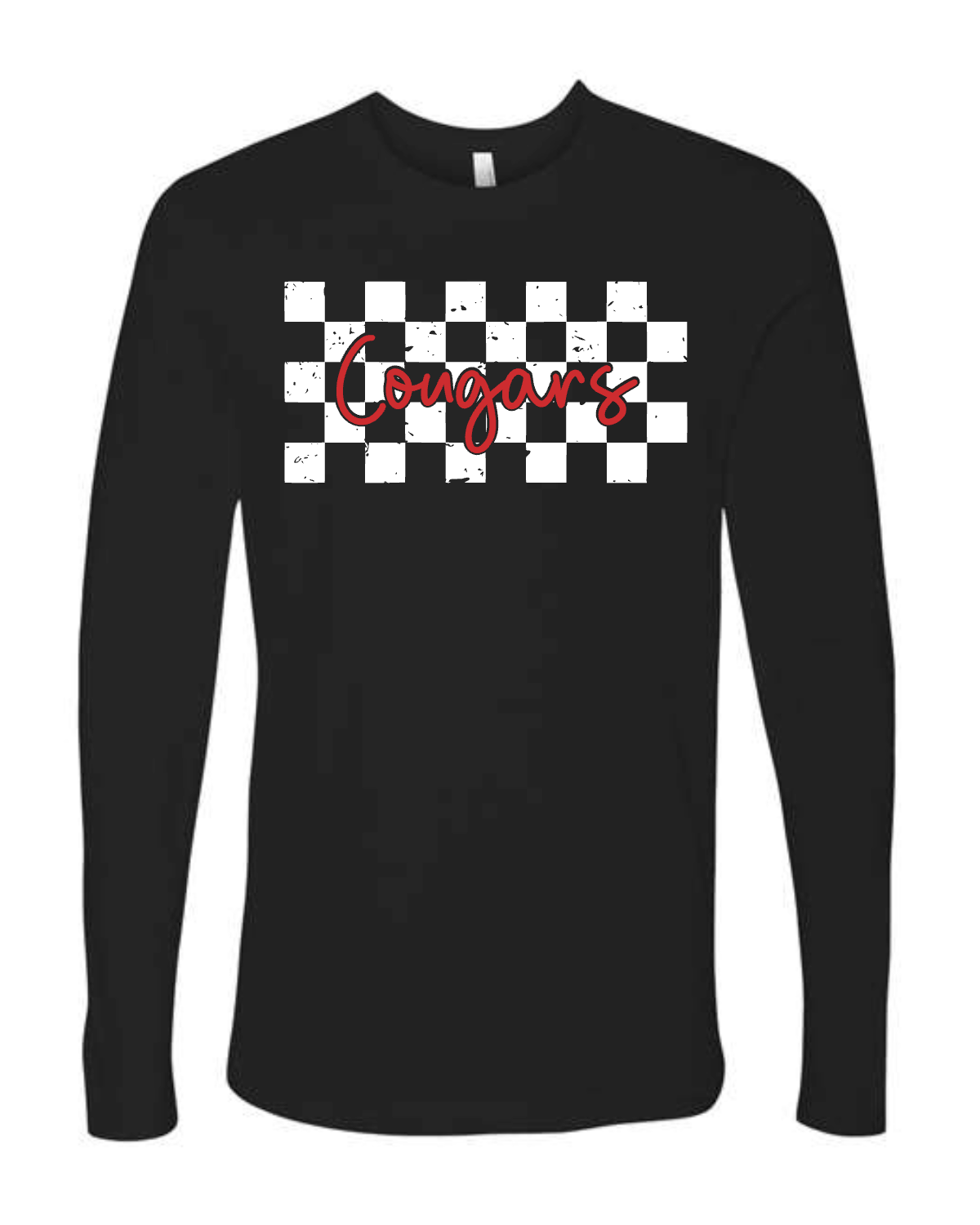 Checkered Cougars on Black