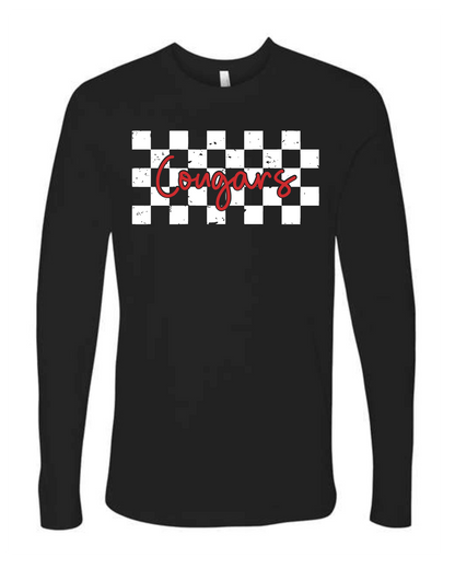Checkered Cougars on Black