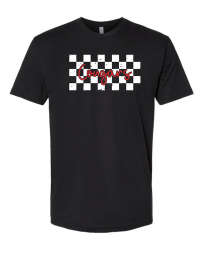 Checkered Cougars on Black