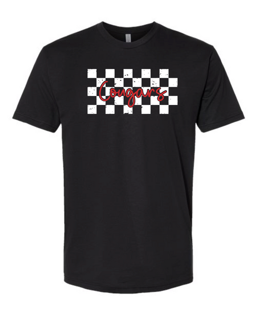 Checkered Cougars on Black