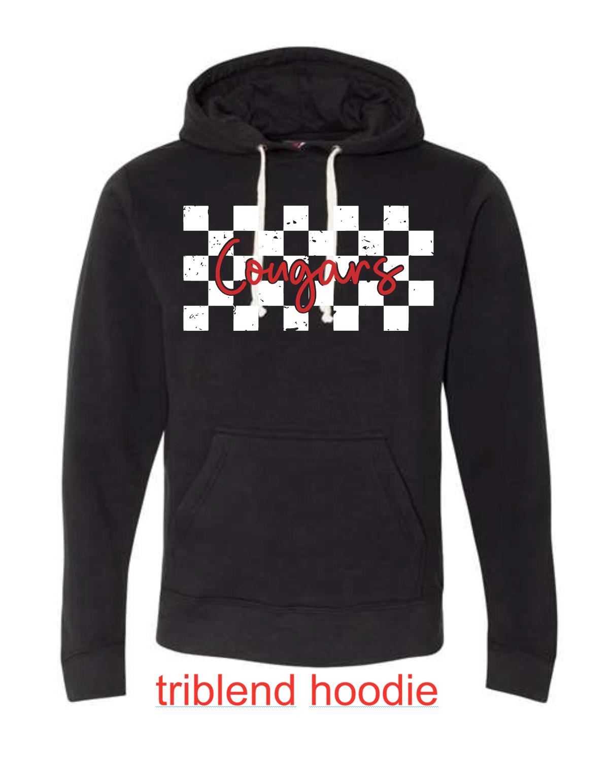 Checkered Cougars on Black