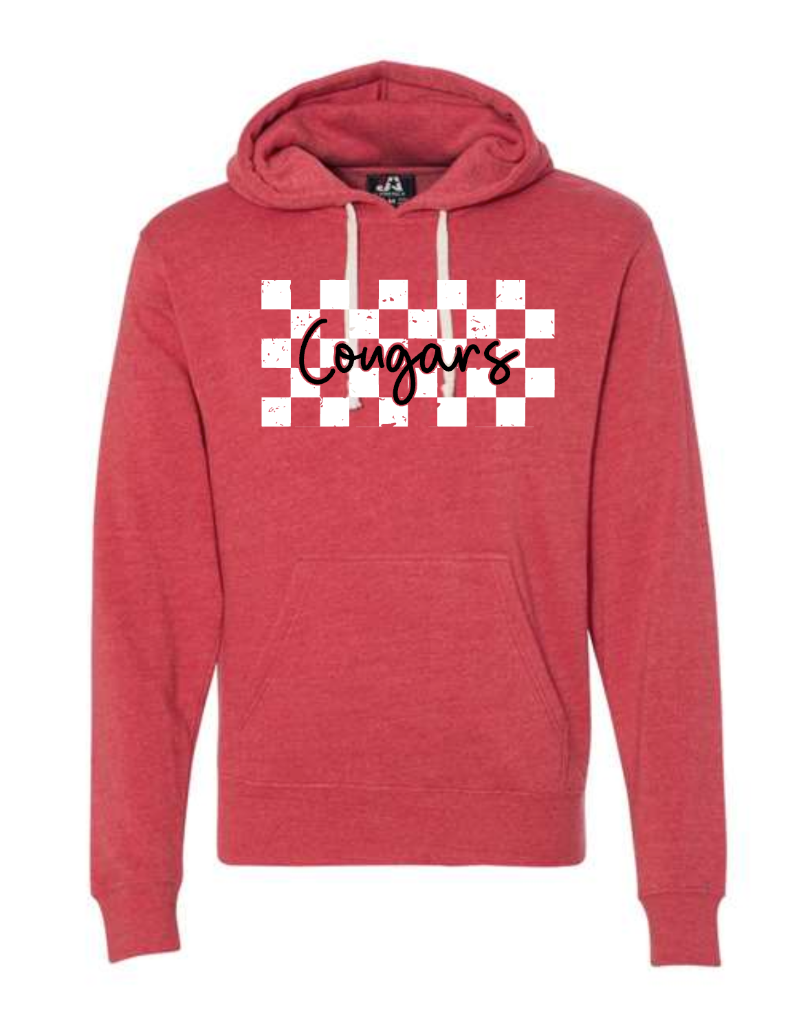 Checkered Cougars on Red
