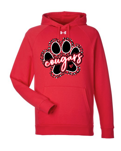 Leopard Paw on Red