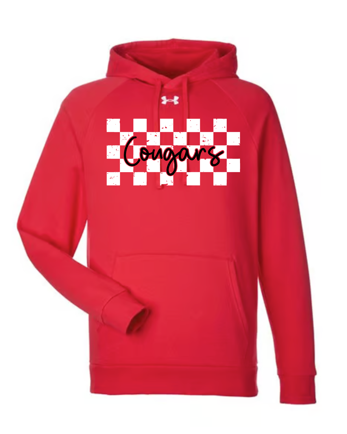 Checkered Cougars on Red