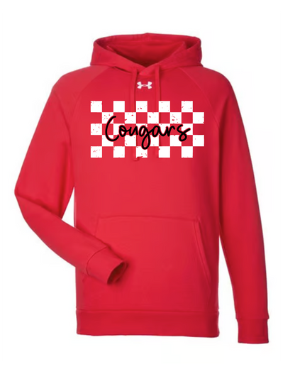 Checkered Cougars on Red