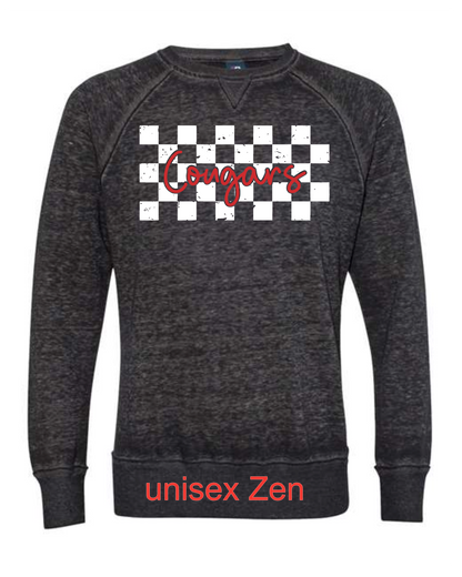 Checkered Cougars on Black